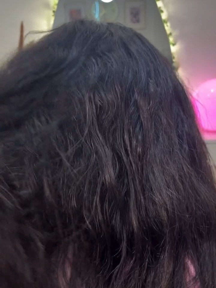 Pelo antes del alisado